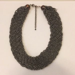 Beaded collar necklace